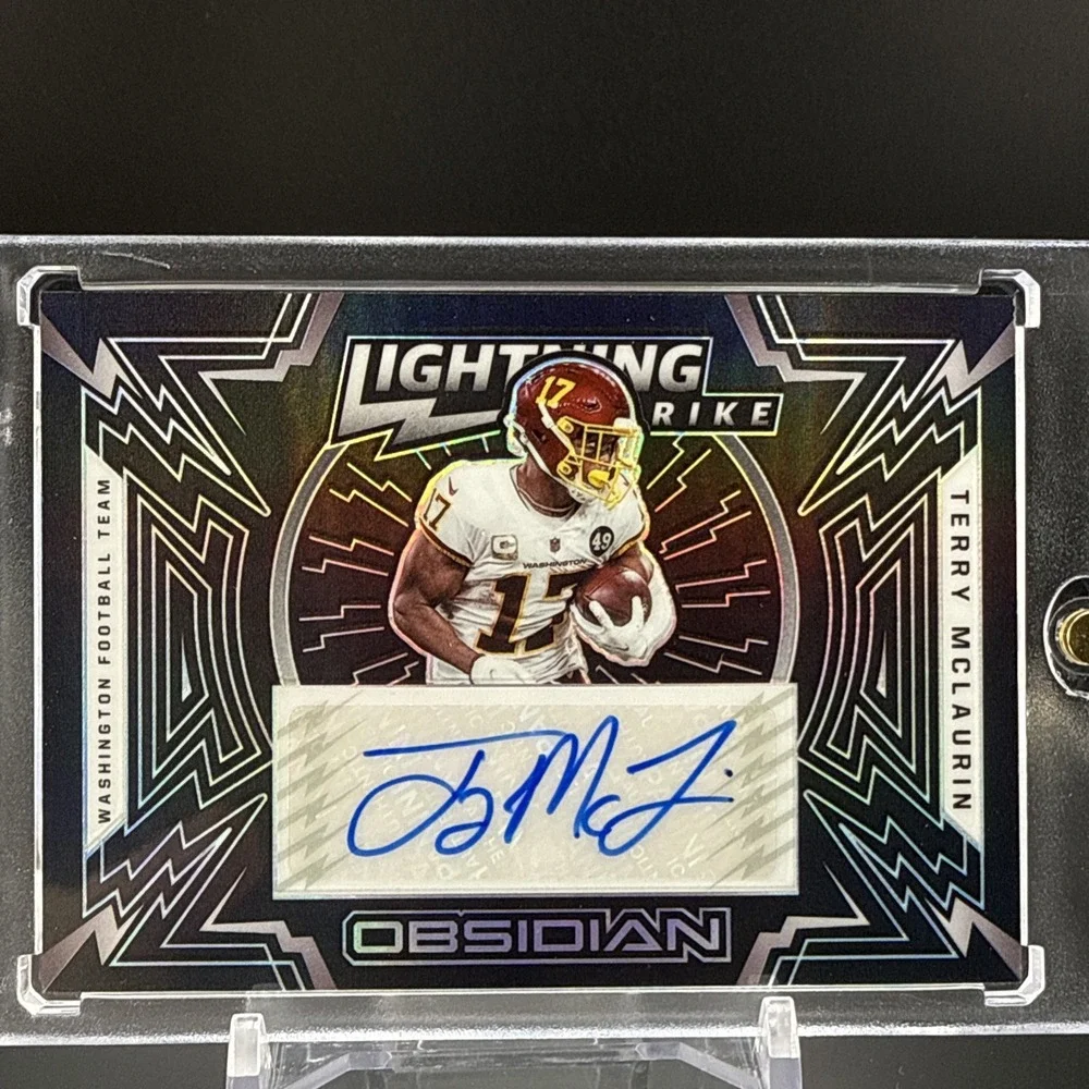 2021 Panini Obsidian - Lightning Strike Autographs Terry McLaurin #LS-TM /75